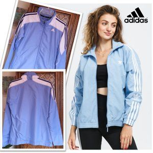 Adidas Essential 3-Stripe Windbreaker Track Jacket Style #P52640 Blue - Size S